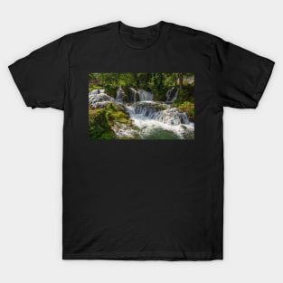 Small Waterfall in Martin Brod Village, Bosnia T-Shirt